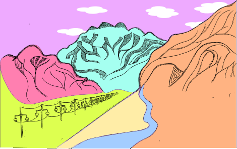 the peace and calm of a journey through the beautiful desert mountains