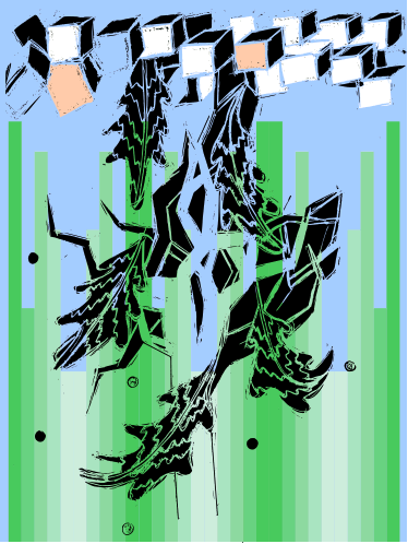 art sketch of tree and falling leaves were a change of season is a change of place on the journey