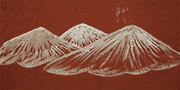 Montage of ancient diagrams as they relate to the landscape and symbolism of southern india, specifically the Saora Tribe in Bhubbaneswar India.
